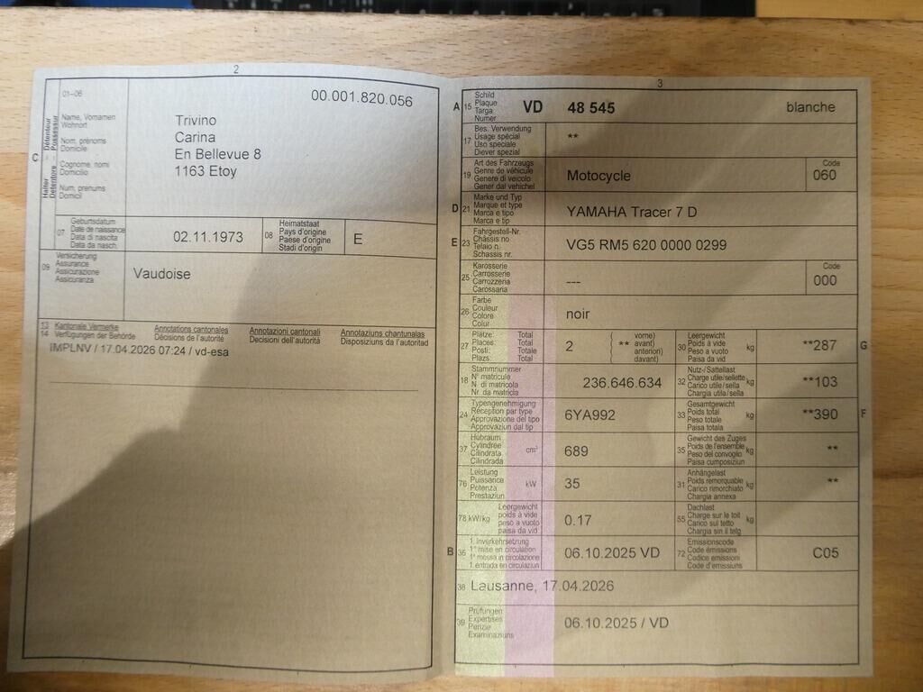 950 Yamaha 150 TRACER 7 D