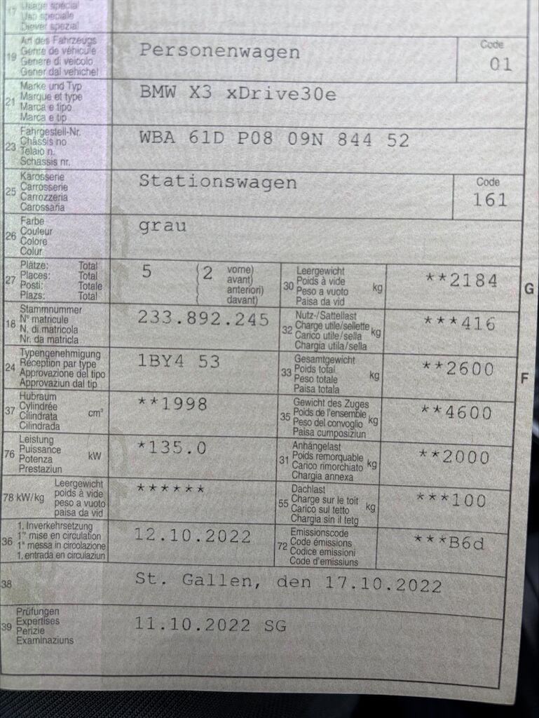 BMW X3 xDrive30e