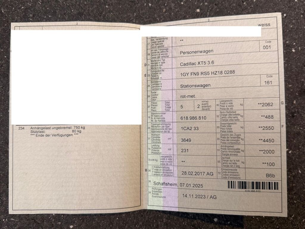 Cadillac XT5 3.6 V6 Platinum AWD