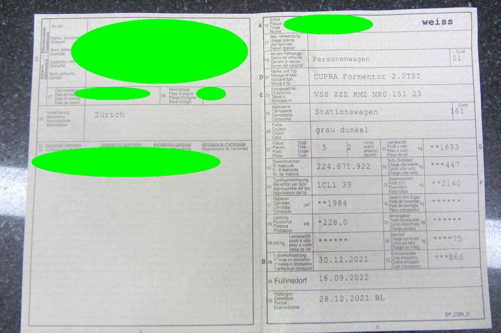 CUPRA FORMENTOR2.0TSI ELPR4DDSG