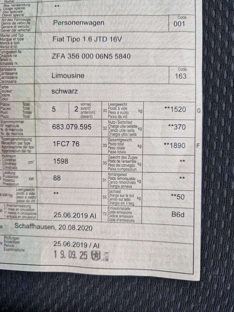 Fiat Tipo 1.6 JTD 16V