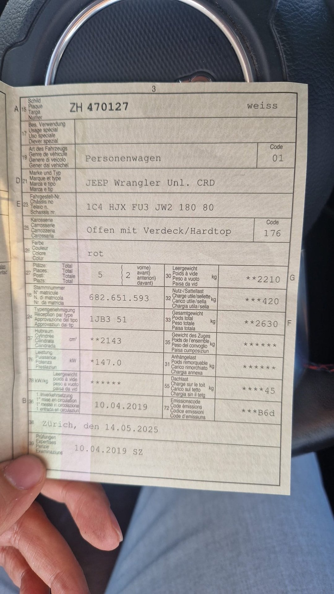 JEEP Wrangler Unl. CRD