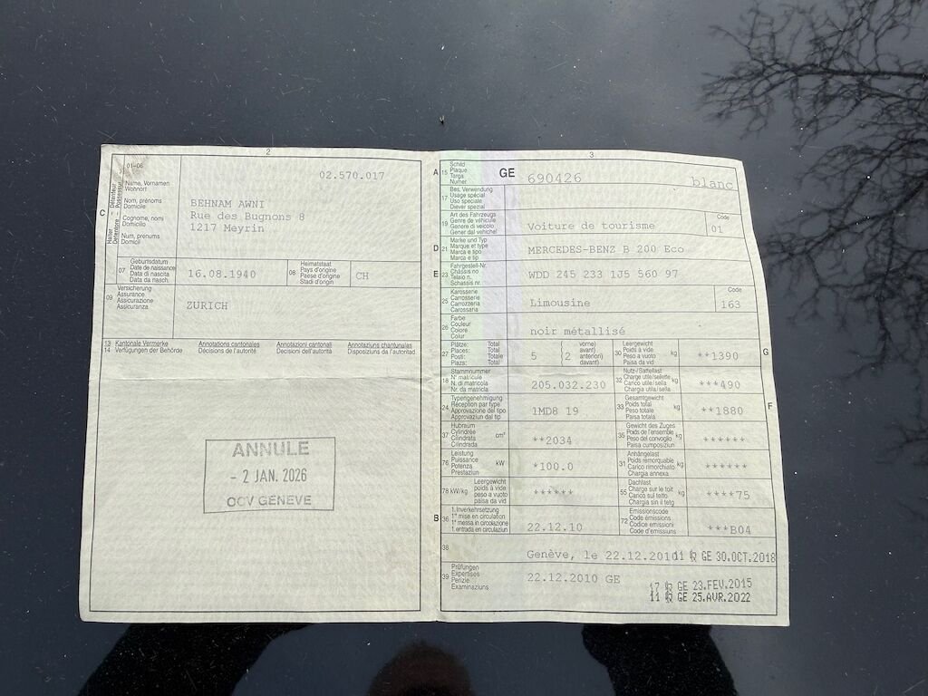 Mercedes Benz B 200 Eco