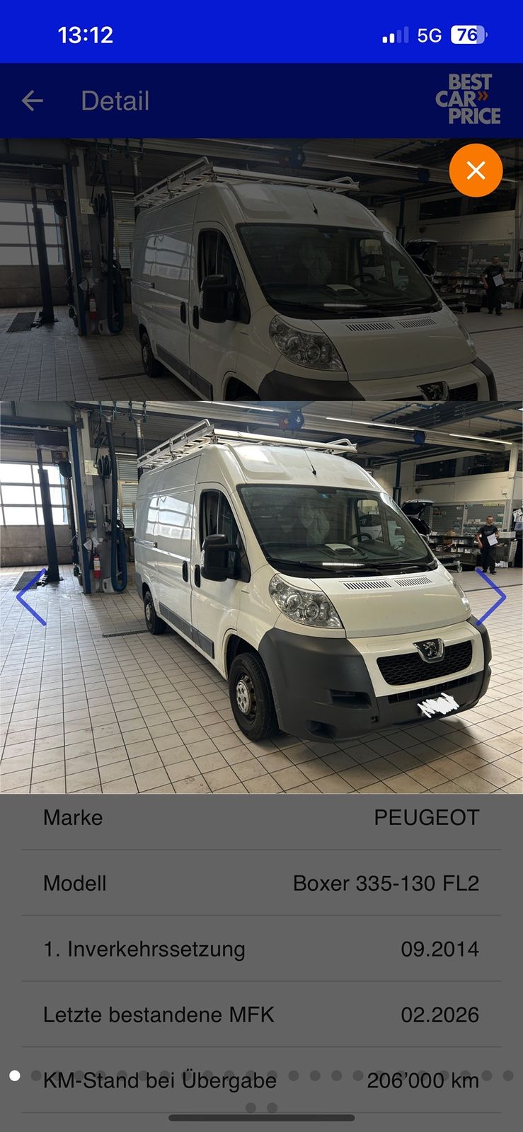 PEUGEOT Boxer 335-130 FL2