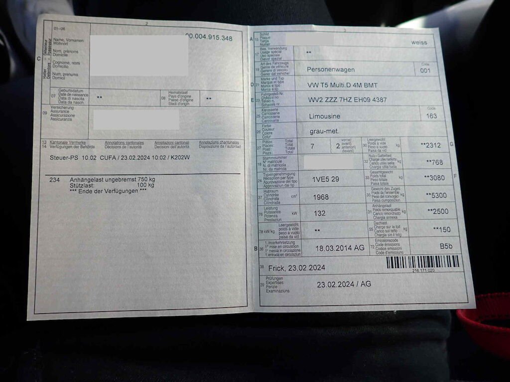 VW Multivan TDI Comf Cup 4M