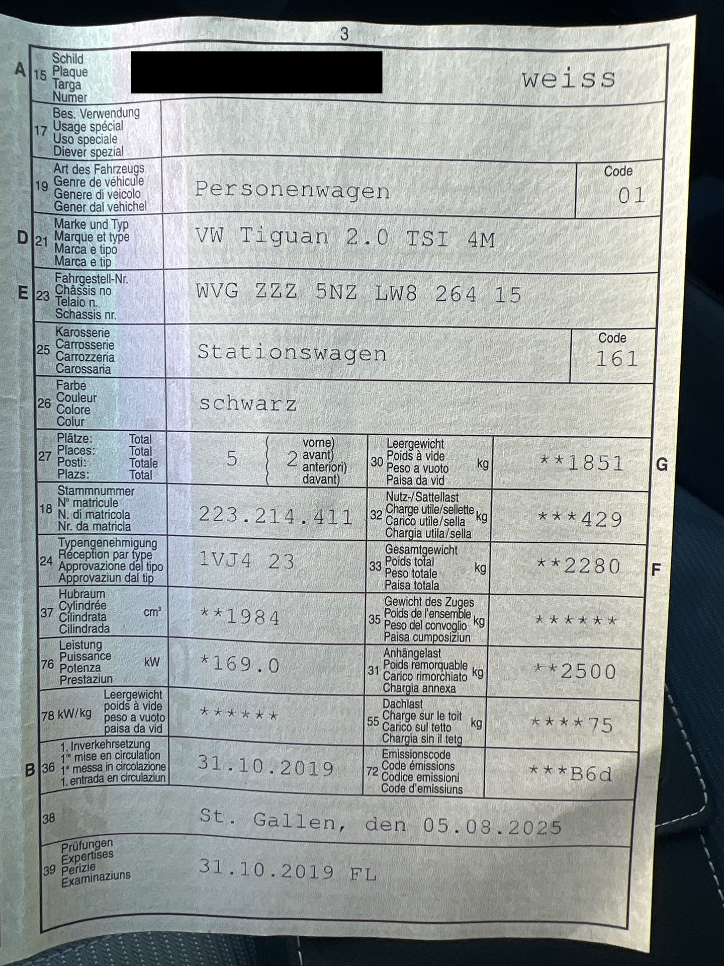 VW Tiguan 2.0 TSI 4M