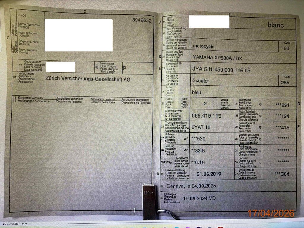 YAMAHA T-MAX XP 530 DX  ABS